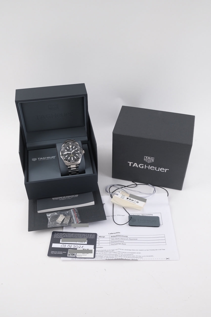 Tag Heuer Aquaracer 300M WAY201ABA0927 - Papiere und oder Lieferumfang