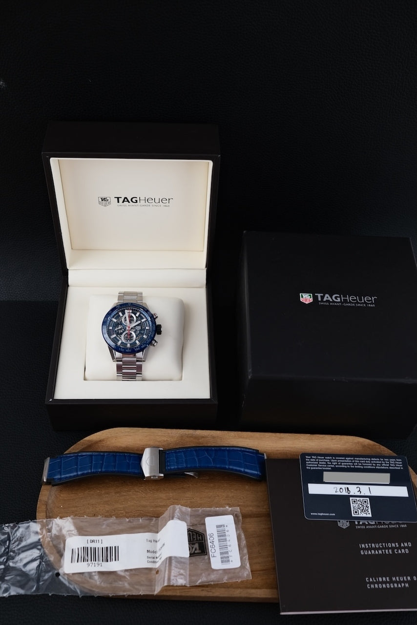 Tag Heuer Carrera Calibre HEUER 01 Chronograph CAR201T.BA0766 - Papiere und oder Lieferumfang