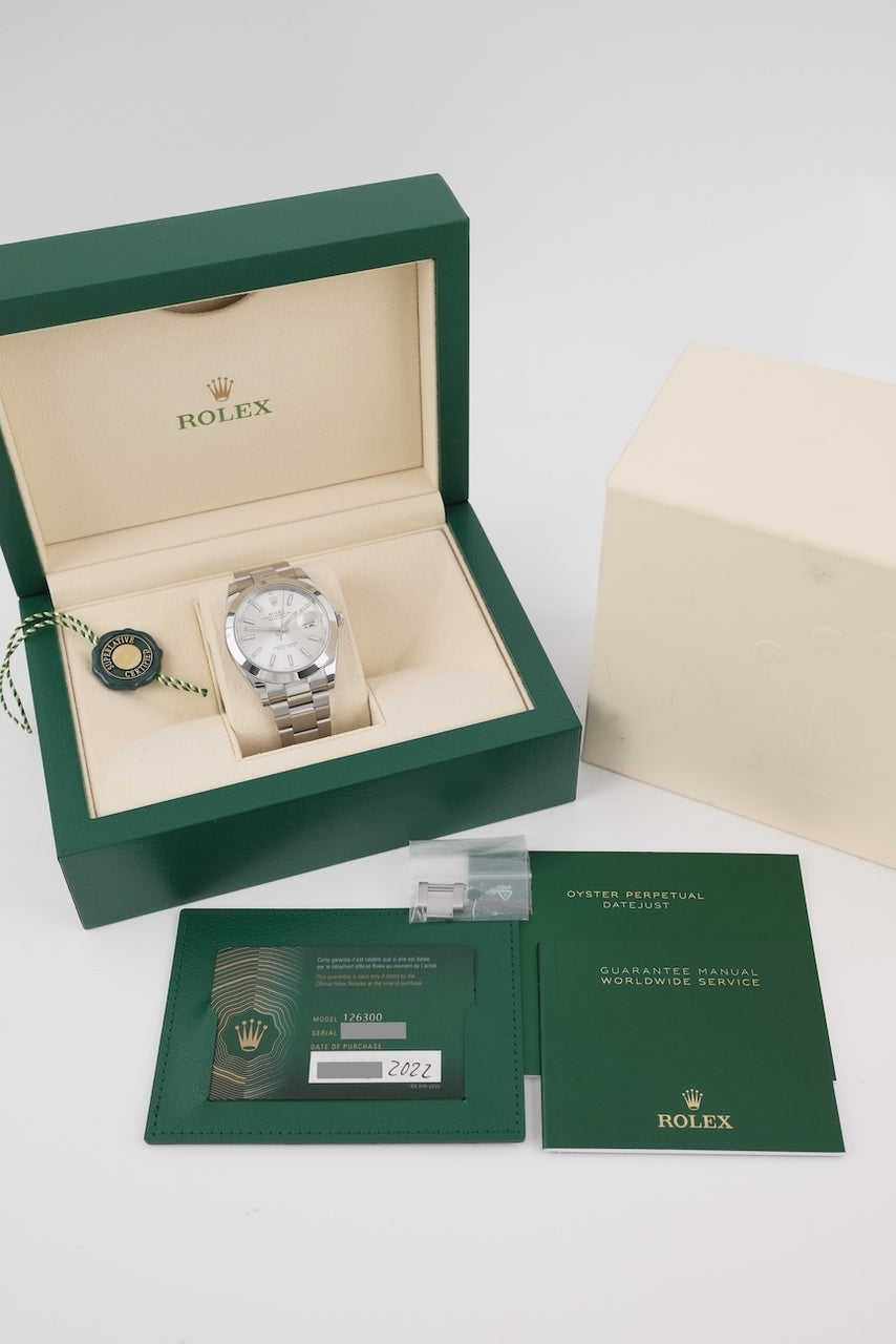 Rolex Datejust 41 126300 - Papiere und oder Lieferumfang