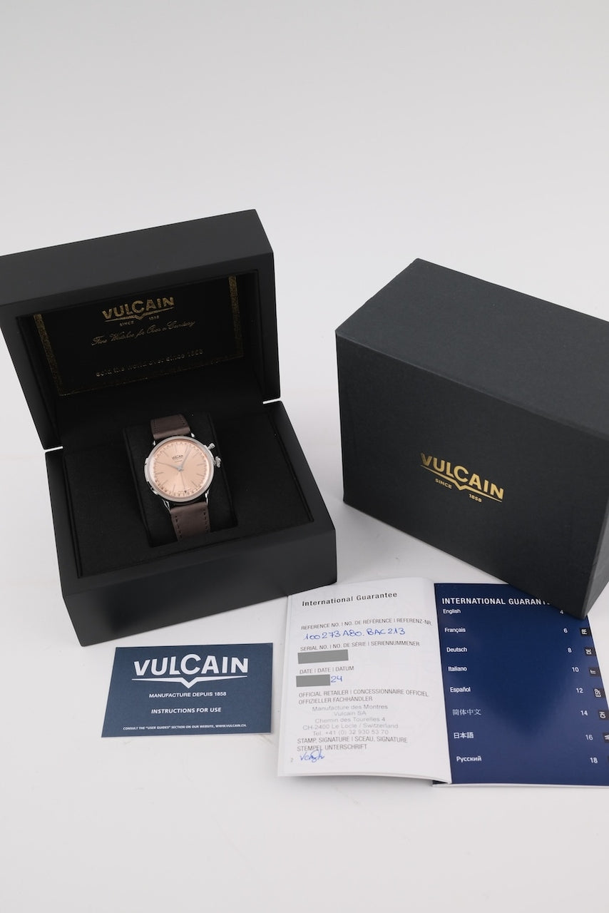 Vulcain Cricket President  Salmon 100273A80.BAC213 - Papiere und oder Lieferumfang