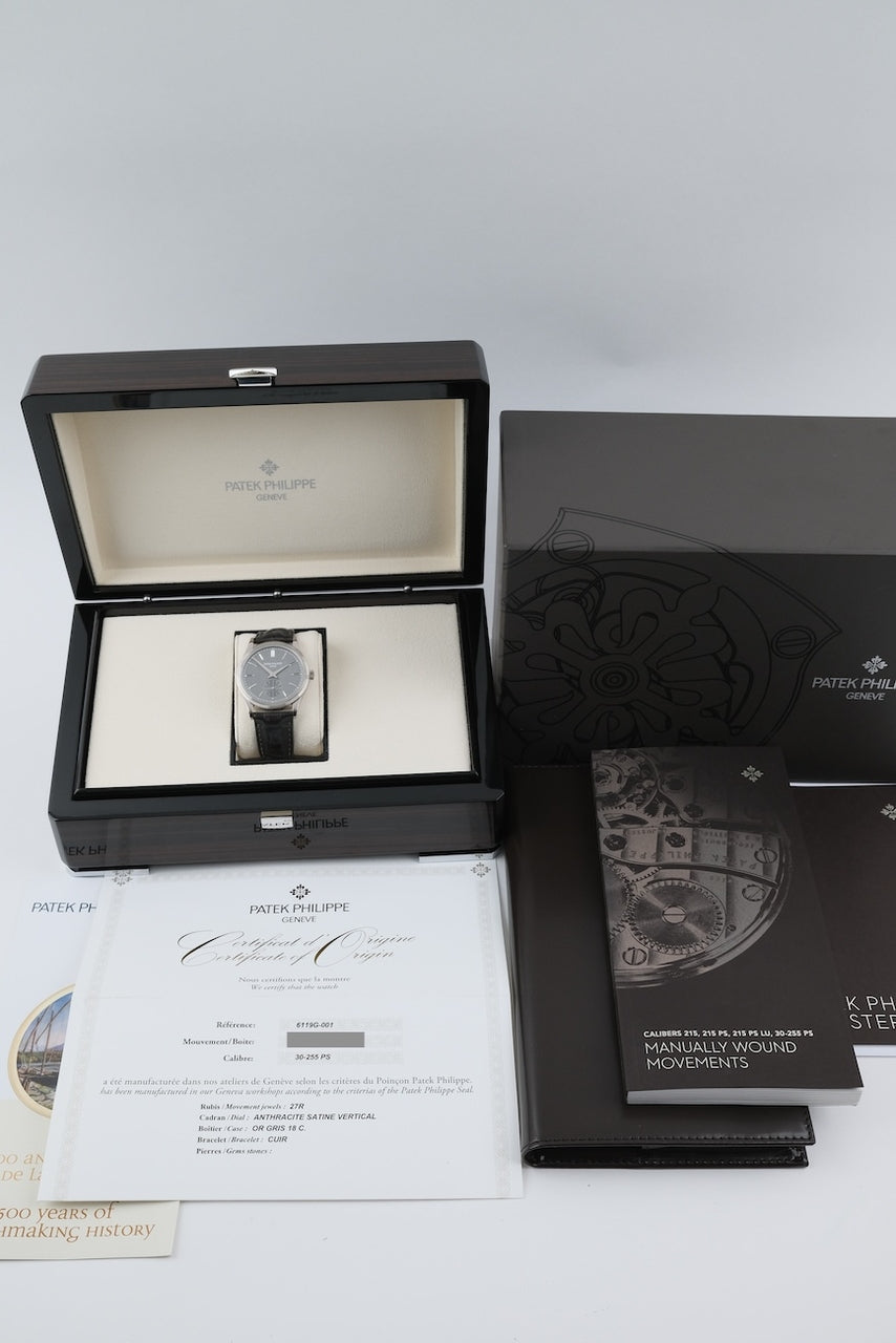 Patek Philippe Calatrava 6119G-001 - Papiere und oder Lieferumfang